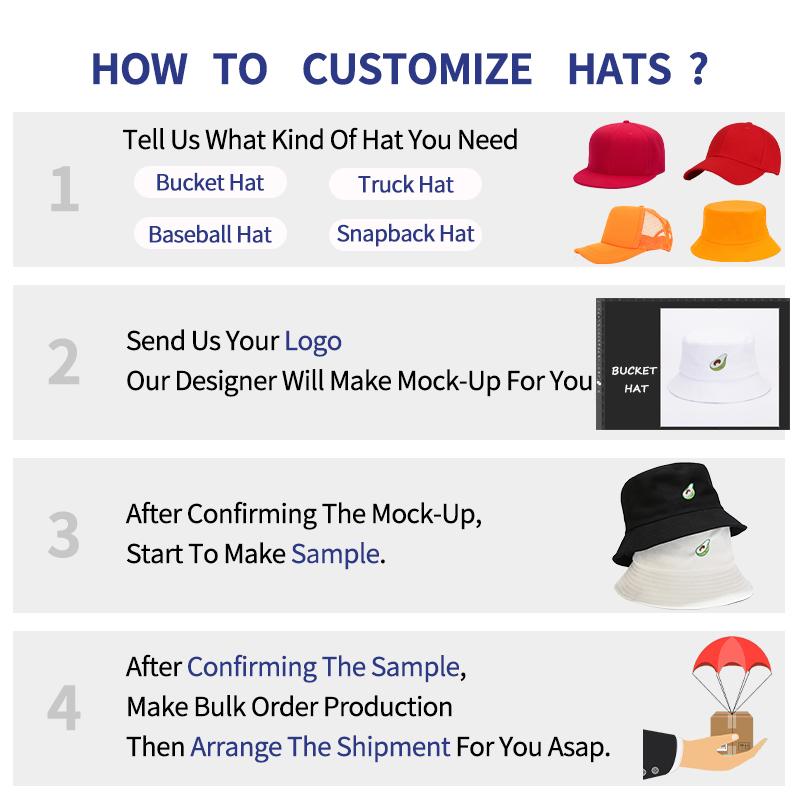MOTE-ZA203 Hat Bulk Logo Reversible Bucket Hats Custom Summer Black Bucket Hat Reversible Embroidery Printing