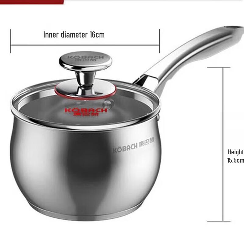 KOBACH 316 Stainless Steel Milk Pot