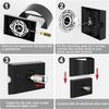 Modern Wall Sconces,Black Indoor Wall Light 10W Aluminum LED Wall Sconce Up and Down Wall Mount Light for Indoor Outdoor Home Theater, Staircase