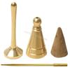 3 Pcs Incense Cone Making Tool Set Includes Cone Incense Mold, Incense Press, Brass Needle DIY Tower Incense for Burner 6XDE