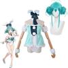 Hatsune White Miku Rabbit Girl Cosplay Tights Anime Stage Performance Costume