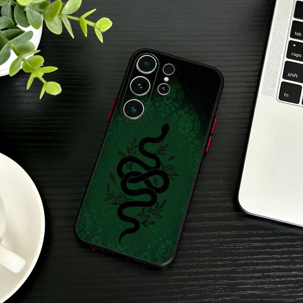 Classic Snake Phone Case For Samsung S26,S25,S24,S23,S22,S21,S20,Plus,Fe,Lite,Others Black Cover