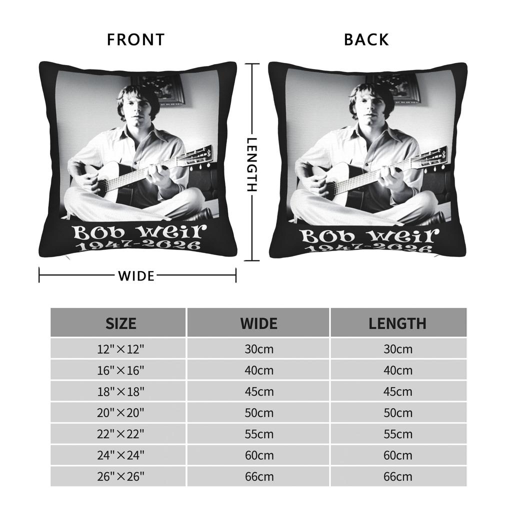 Pillow Cover Forever Bob Weir 1947 To Kawaii Pillow Case For Living Room Chair Pillowcases