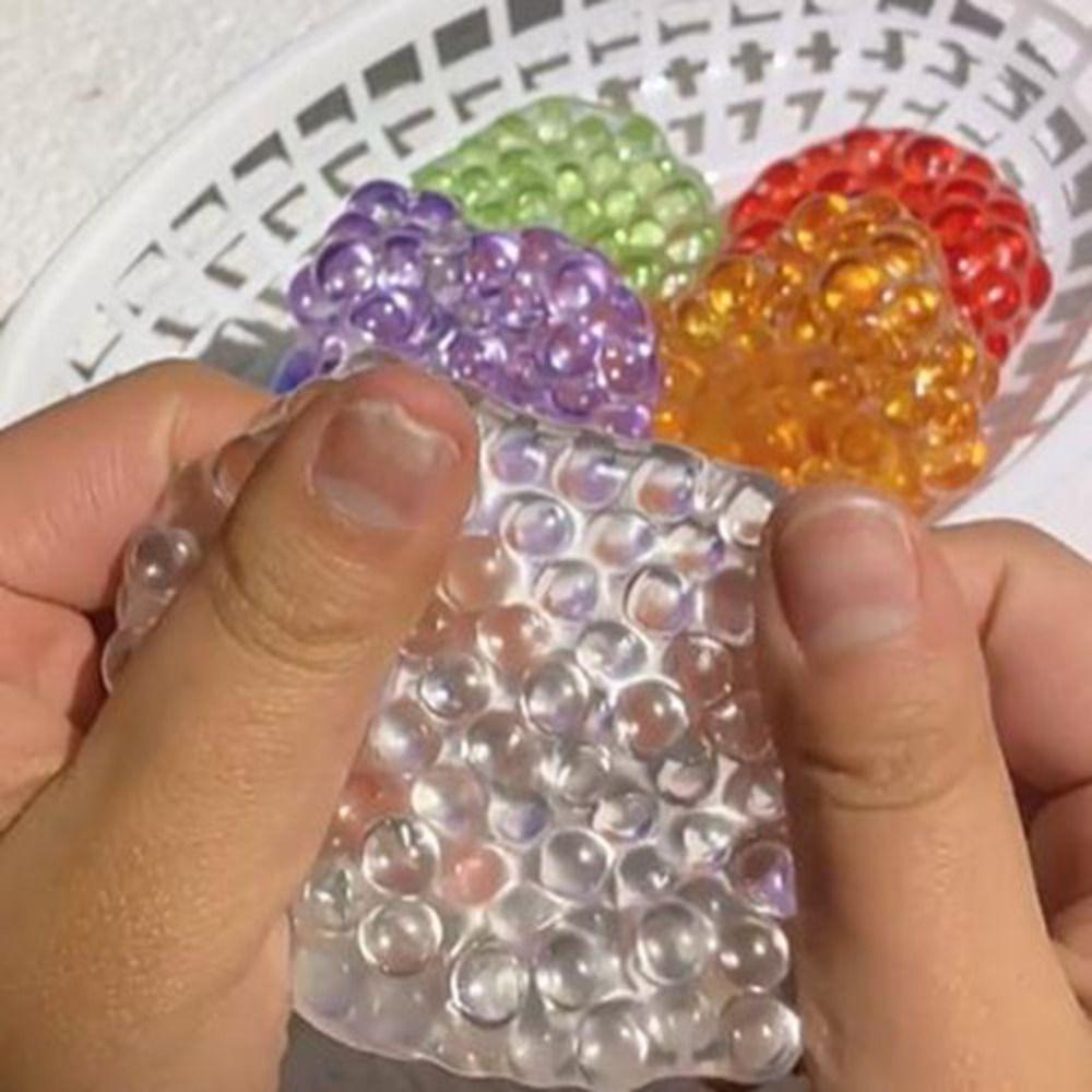 Super Soft Rainbow Beads Pinching Toy Simulation Slow Rebound Toy Kid Gift