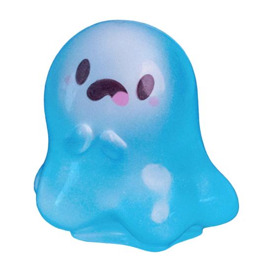 Halloween Mini Ghost Figures with Box Miniature Glow-in-The-Dark Ghost Figurine Luminous Tiny Ghost Toy for Home Party Decor