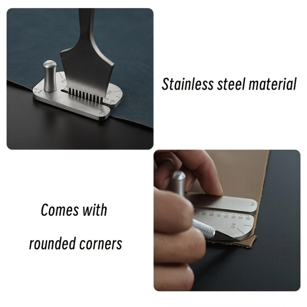 304‑Stainless‑Steel Punch‑Puller,Universal for Diamond‑Chamfer‑Flat‑French Chisel,Rust‑Resistant Leather Punch Tool,Laborsaving Leather‑Craft Puncher