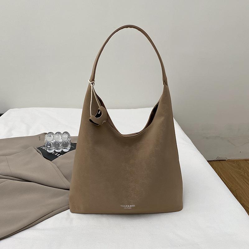 

commuter tote bag shoulder bag winter fashion niche underarm bag popular bucket bag хакі