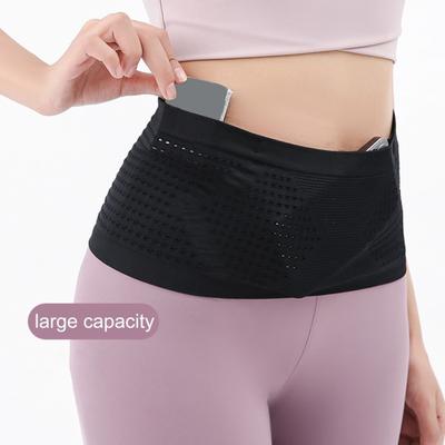 Invisible Fanny Pack Seamless Shockproof Running Waist Belt Gym Bag Unisex Sports Pack Bag Fanny Mobile Phone AVE
