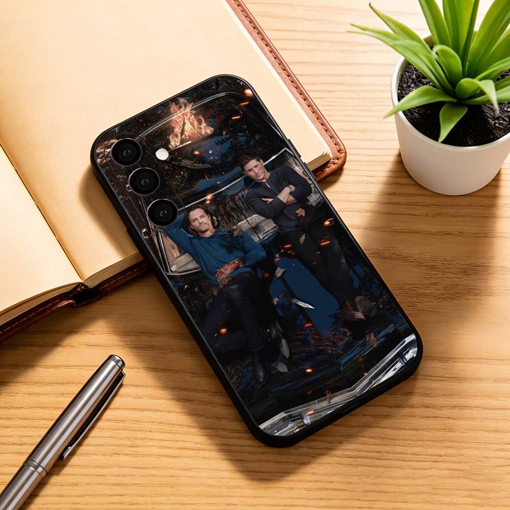 S-Supernaturals Dean Winchester   Phone Case Black Silicone Soft For Samsung Galaxy A73,A72,A71,A70,A53,A52,A51