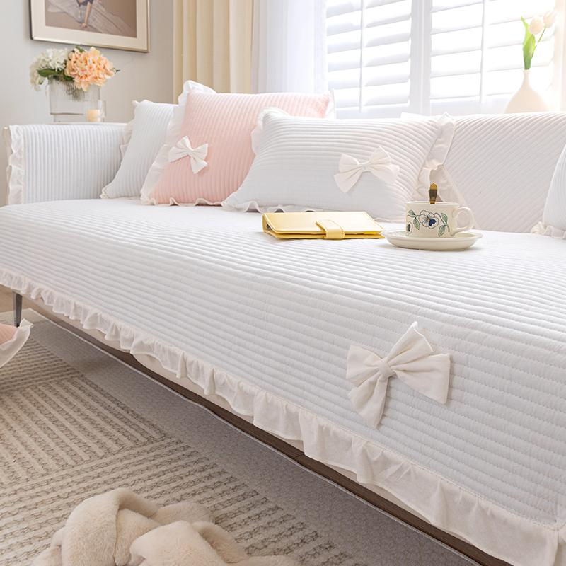 

Хлопковая подушка для дивана, хлопчатобумажная ткань, универсальная нескользящая подушка Four Seasons, легкий роскошный чехол для дивана 70*70cm