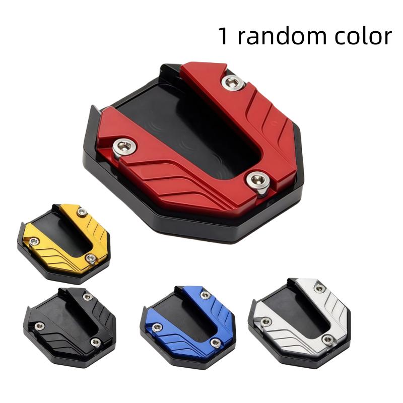 CNC-Aluminiumlegierung Motorrad Fahrrad Seitenständer Verlängerer Fuß Seitenständer Verlängerungsplatte Stützplatte Anti-Rutsch Vergrößerte Basis