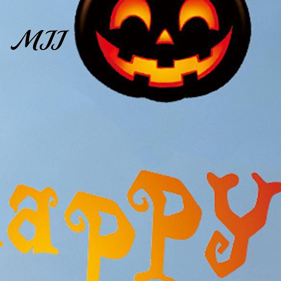 Static Cling Decals Halloween Window Decals, Spooky Pumpkin Bat Stickers, Self Decorative Holiday Stickers Adhesive Removable Glass Decor for