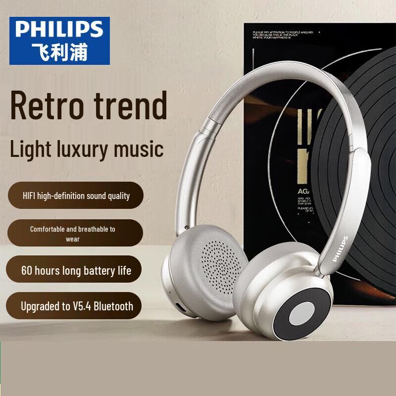 

Philips TAH1129 Retro Wireless Bluetooth Headphones