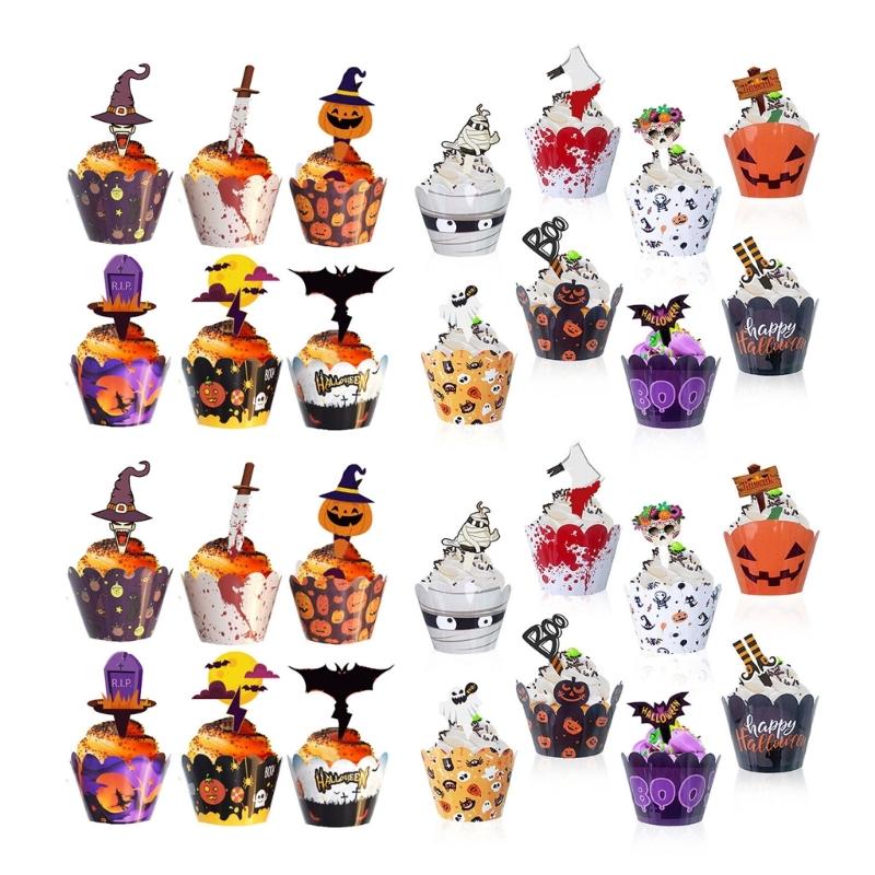 

Efficient Thanksgiving Cupcake Inserts Turkey Theme Baking Decorations Cupcake Turntable Inserts for Holiday Desserts L