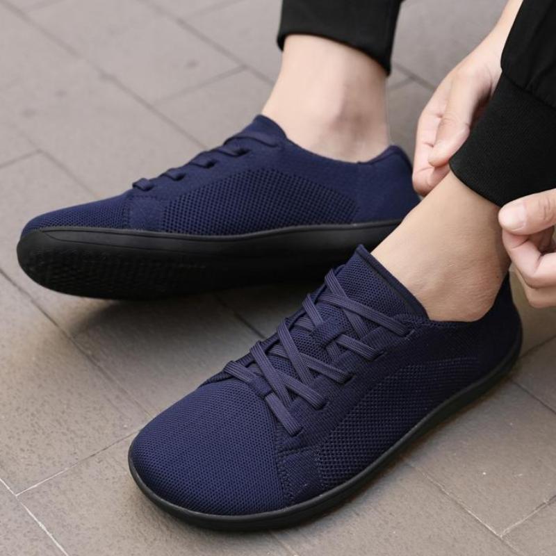 Wide Toe Casual Sports Shoes Minimalist Barefoot Walking Shoes Gym Training Sneakers Light Elastic Flats