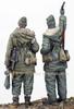 Alpine Miniatures WW2 Německý Waffen SS Panzer Grenadier Bojová sada Charkov 2 figurky Resinová stavebnice AM35326 1/35 (Člověk)