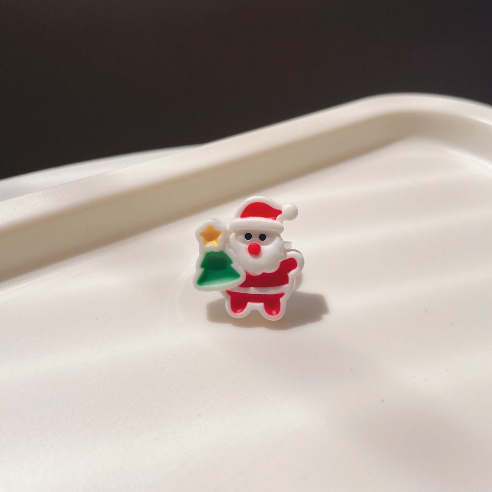 

Elk Christmas Resin Ring Santa Xmas Jewelry Personality Cartoon Lovely Ring Women E