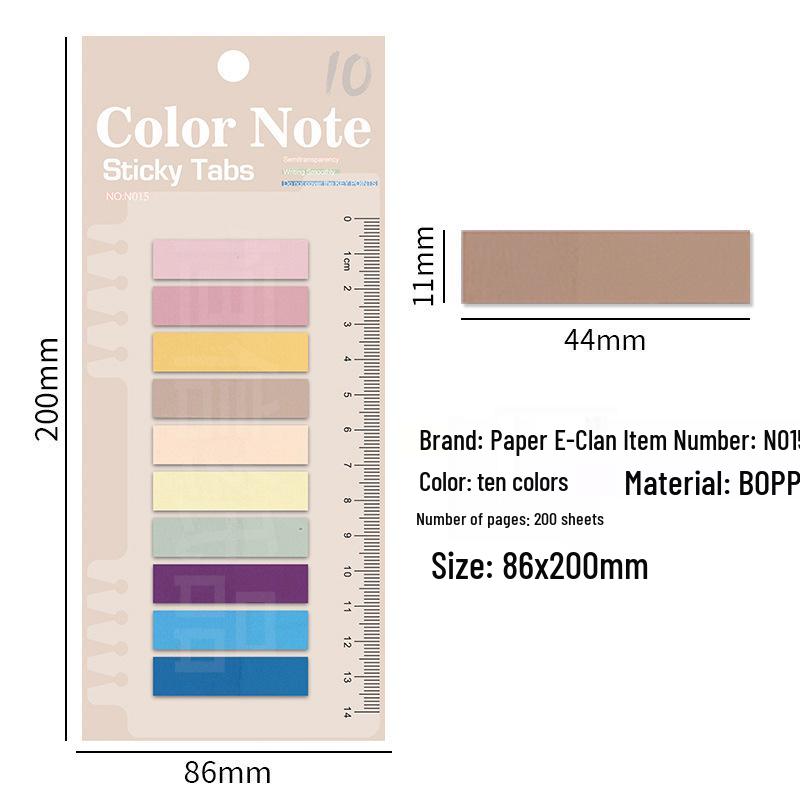 Transparent Index Tabs and Writeable Labels for Student Organization