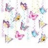 Colorful Butterfly Party Decorations Birthday Banner and Hangings Whirls Eye Catching Birthdays Parties Accessories
