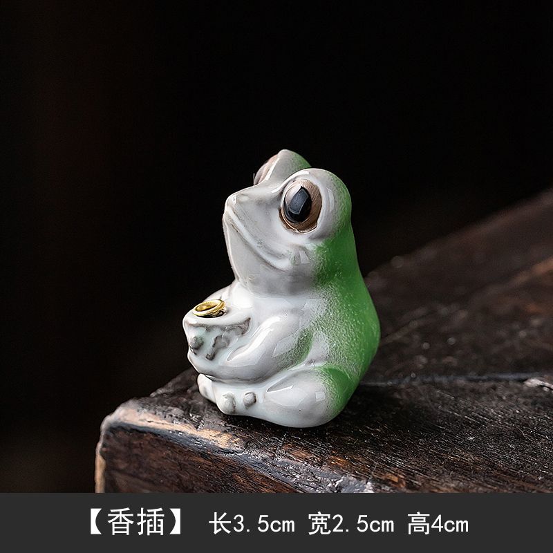 Lucky Purple Sand Small Goldfish Line Incense Burner, Household Indoor Insert Seat Zen Tea Room Desktop Incense Burner Ornament