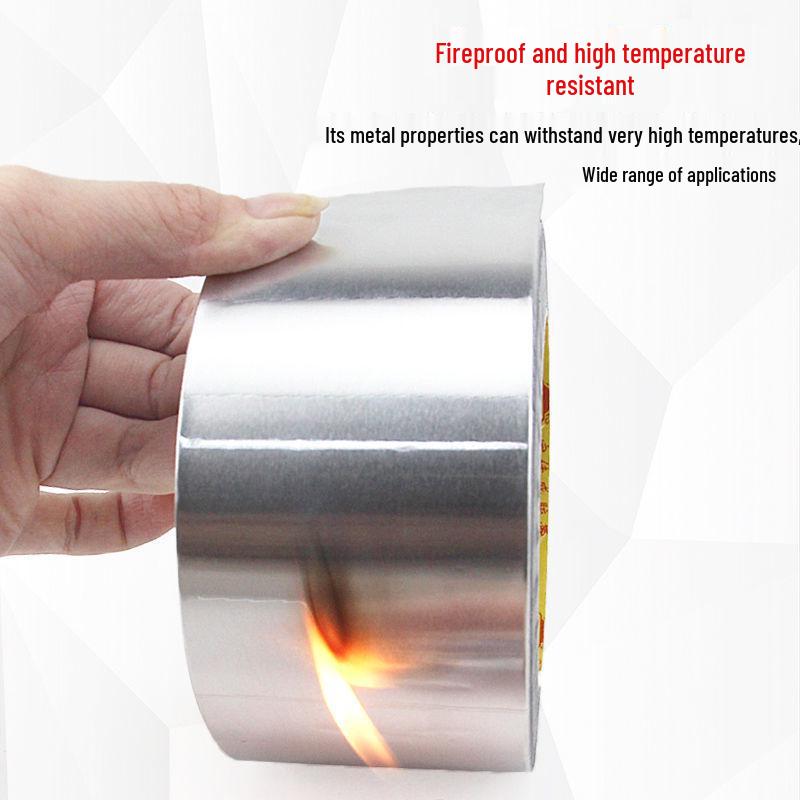 0.2MM Waterproof Self-Adhesive Aluminum Foil Tape for Range Hood, Exhaust Duct Sealing, & Moisture-Proof Kitchen Cabinet