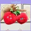 Fruit Plush Collectible Keychains Featuring Charming Characters Like Strawberry Cherry And Eggplant
