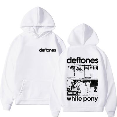 Rock Band Deftones White Pony Graphic Hoodie Men Women Hip Hop Alternative Heavy Metal Popular Streetwear Male Fashion Hoodies