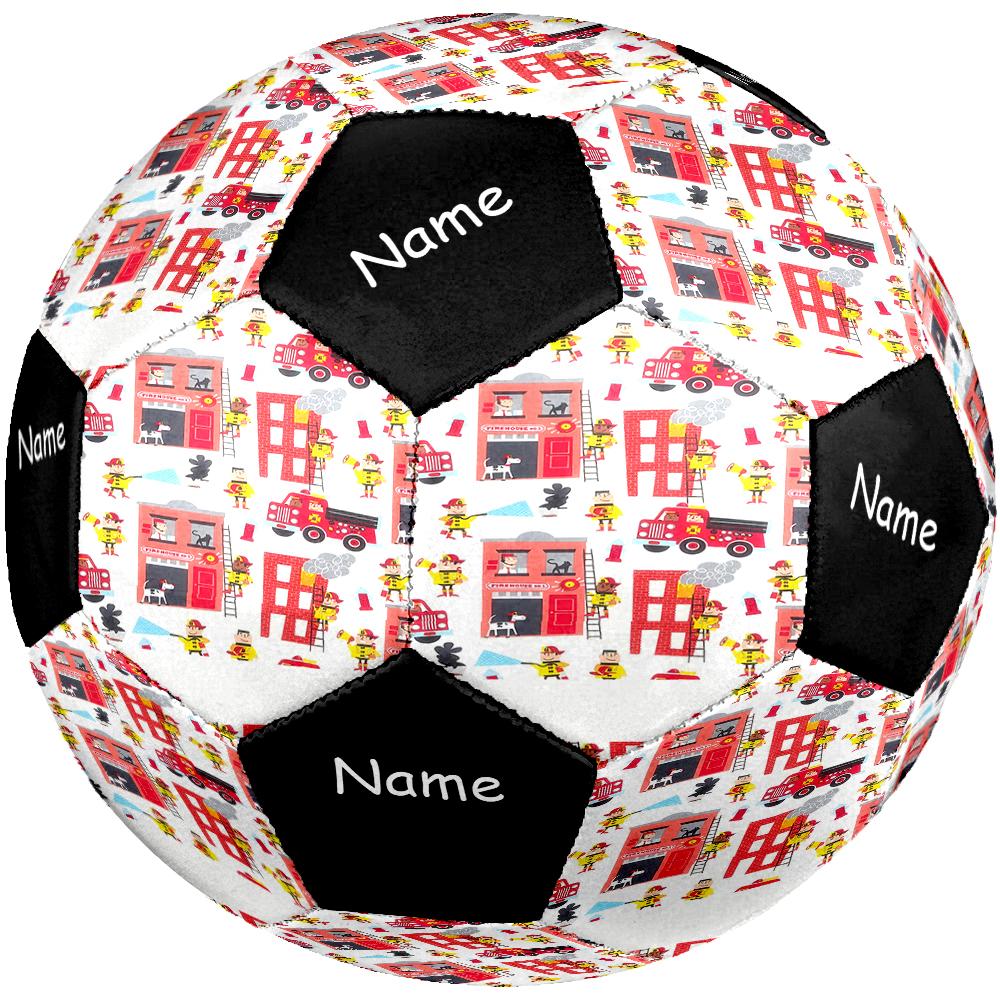 Custom Name Fire Truck Theme Size 5 Soccer Ball, Suitable for Both Indoor and Outdoor Matches, a Gift Suitable for Everyone.
