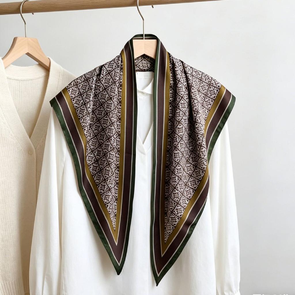 Spring and summer printed skirt women's triangle towel skirt curtain decorative belt towel stacked short skirt fart curtain new fashion