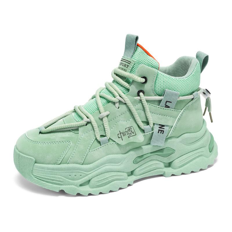 New Personalized Men's Shoes Thick soled Tall Fashion Casual Shoes Student Lightweight Morning Running Sports Shoes sneakers men