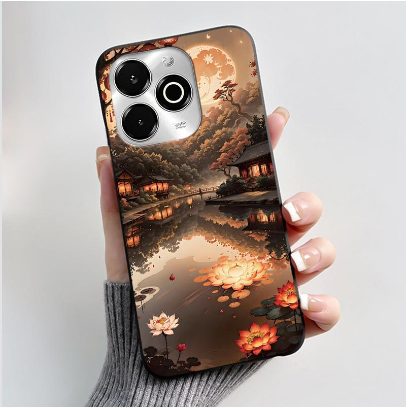Phone Case For Umidigi G100X / G9X Case Luxury Cute Love Heart Rabbit Cartoon Funny Cover Black Soft Silicone Protective Casing
