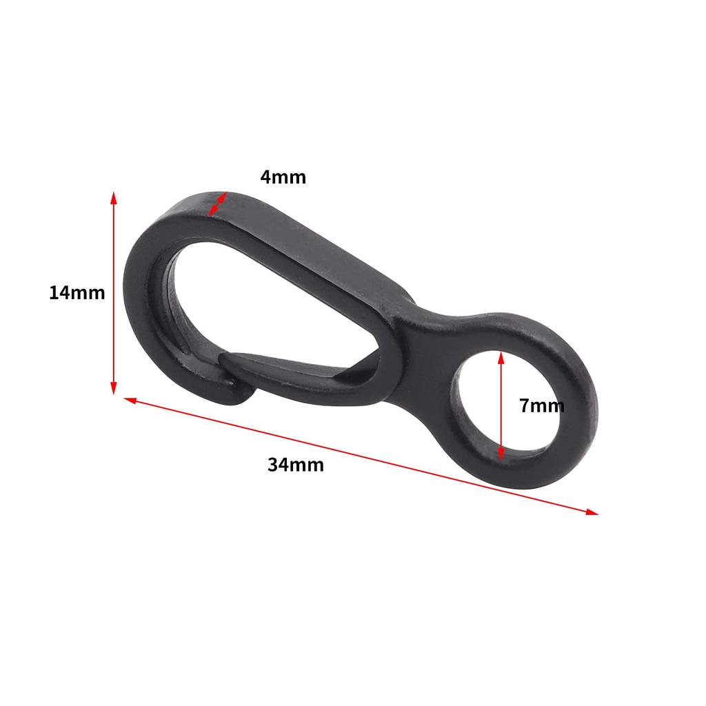 Aoling Small Carabiner Mini Snap Spring 8mm Secures Bag or Smartphone Prevents Small Items from Falling from Key DIY Accessories for and More of
