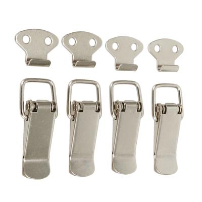 4pcs Latch Catch Stainless Steel Cabinet Boxes Handle Toggle Lock Clamp Hasp For Sliding Door Simple Window Door Hardware