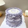 Korean Retro Decorated Small Fresh Simulation Birthday Cake Model Plastic Decoration Showcase Sample Display Photography Props