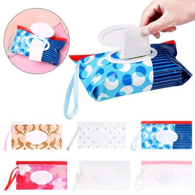 Outdoor Cute  Product Carrying Case Flip Cover Snap-Strap Wet Wipes Bag Cosmetic Pouch Stroller Accessories Tissue Box