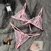 Babydoll Costumes Women Hot Open Bra Crotch Lace Sexy Transparent Underwear Sexy Lingerie Set