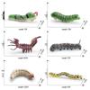 Insect Simulation Larva Model: Children's Cognitive Moth, Jade Belt Swallowtail, Beetle Larva Ornament