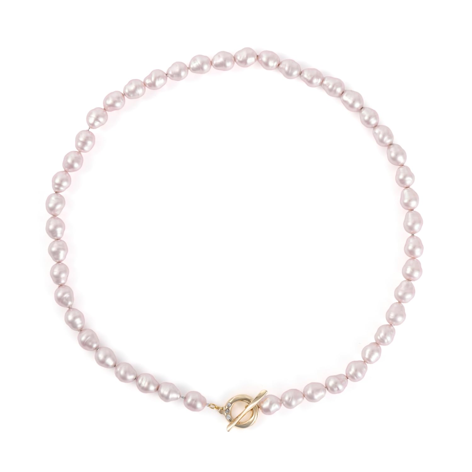 [MIONO] [Produced by Yumi Katsura] Pearl Necklace Coco Large Baroque Pearl 8mm Yumisienne Popular Simple Formal Sakura Pearl Made in Japan (Natural