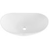 VEVOR Oval Vessel Sink, 23.3" x 14.2" Bathroom Vessel Sink Bowl Countertop, White Ceramic Bathroom Sinks Above Counter
