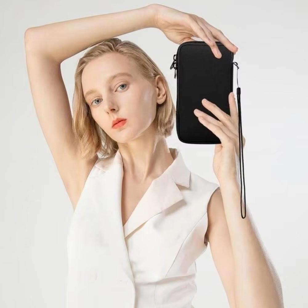 Neoprene Mobile Phone Bag With Lanyard Cellphone Storage Bag Mobile Phone Pouch  Key Storage