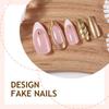 24 Stück Abnehmbare Press-on-Nägel Vollabdeckung Falscher Nagel Neue Nagelspitzen Damen