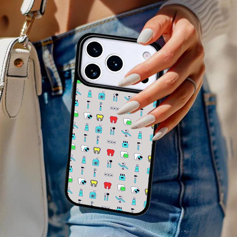 Dental Definitions Tooth Phone Case For iPhone 17 Air 14 15 13 12 Max Cover For Apple 14 15 16 16e 11 Pro Max Plus Coque