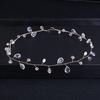 DIEZI Elegant Women Hair Accessories Bridal Headband Crystal Pearl Hairband Head Ornament Ladies New Hair Jewelry For Wedding