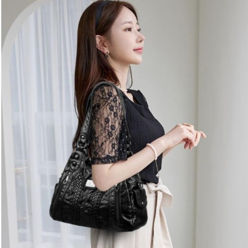 Luxury Designer Purses and Handbags Women Leather Shoulder Bags Many Pockets Casual Crossbody Bags for Women