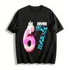 Sweet Dessert Print 67 Number Casual Top For Teens Adults Pure Cotton T-shirt