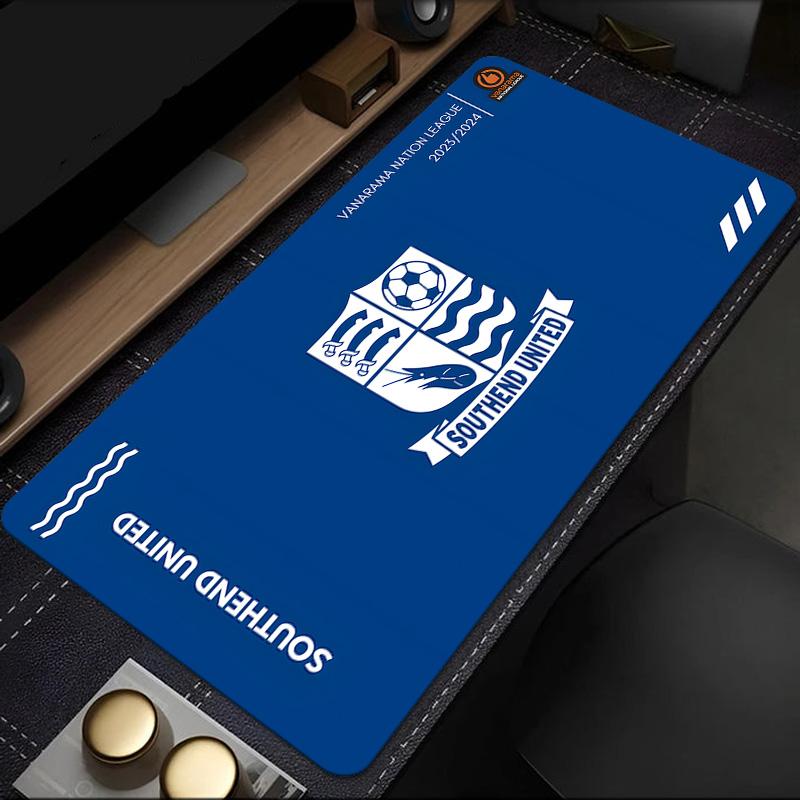 Southend Crest Design Mouse Pad, Rubber Base, Mouse Pad for Gamers and Office Use, Gaming Desk , Easy To Clean Mat Christmas fan gifts