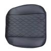 PU Leather Car Seat Cover, Anti Slip Front Seat Protector, Universal Fit Quilted Thick Cushion with Storage Pocket,