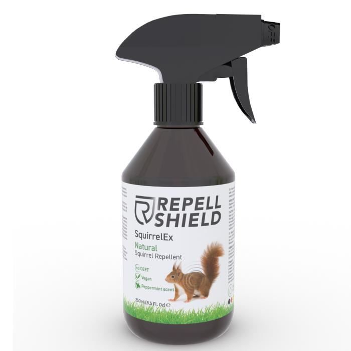 RepellShield Spray Anti Rongeurs Naturel - Anti Nuisible et Écureuil, 250 ml