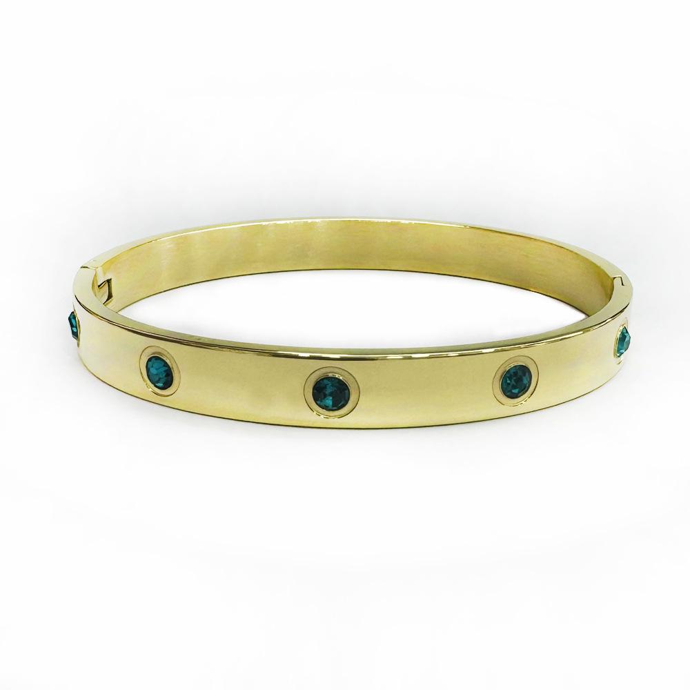 Stylish Men's & Women's Stainless Steel and Titanium Bracelets with Diamonds, Popular In Europe & America