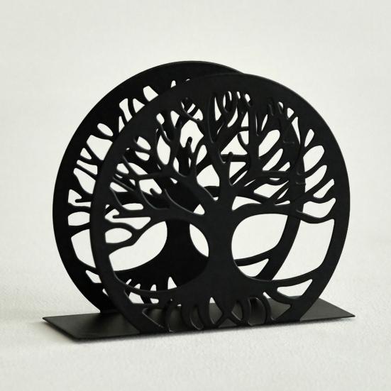 Portatovaglioli a Forma di Cervo da Tavolo Animale Foresta Albero Dispenser di Carta Rotondo Metallo Rustico Portatovaglioli di Stoffa per Cucina Fattoria Ristorante